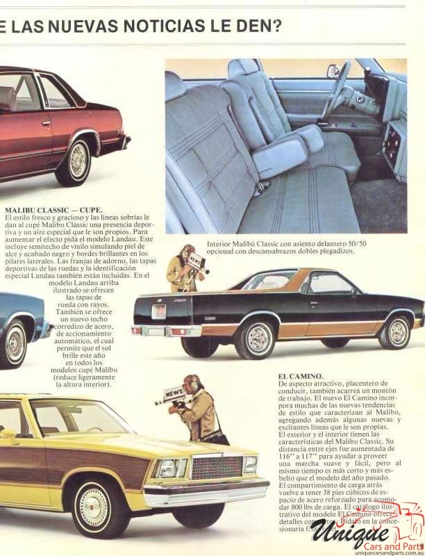 1978 Chevrolet Malibu Chile Brochure Page 3